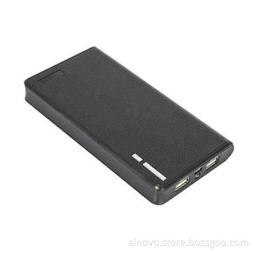 Wallet power bank for iPhone, iPad, mobile phone, dual USB, 8000mA battery capacity